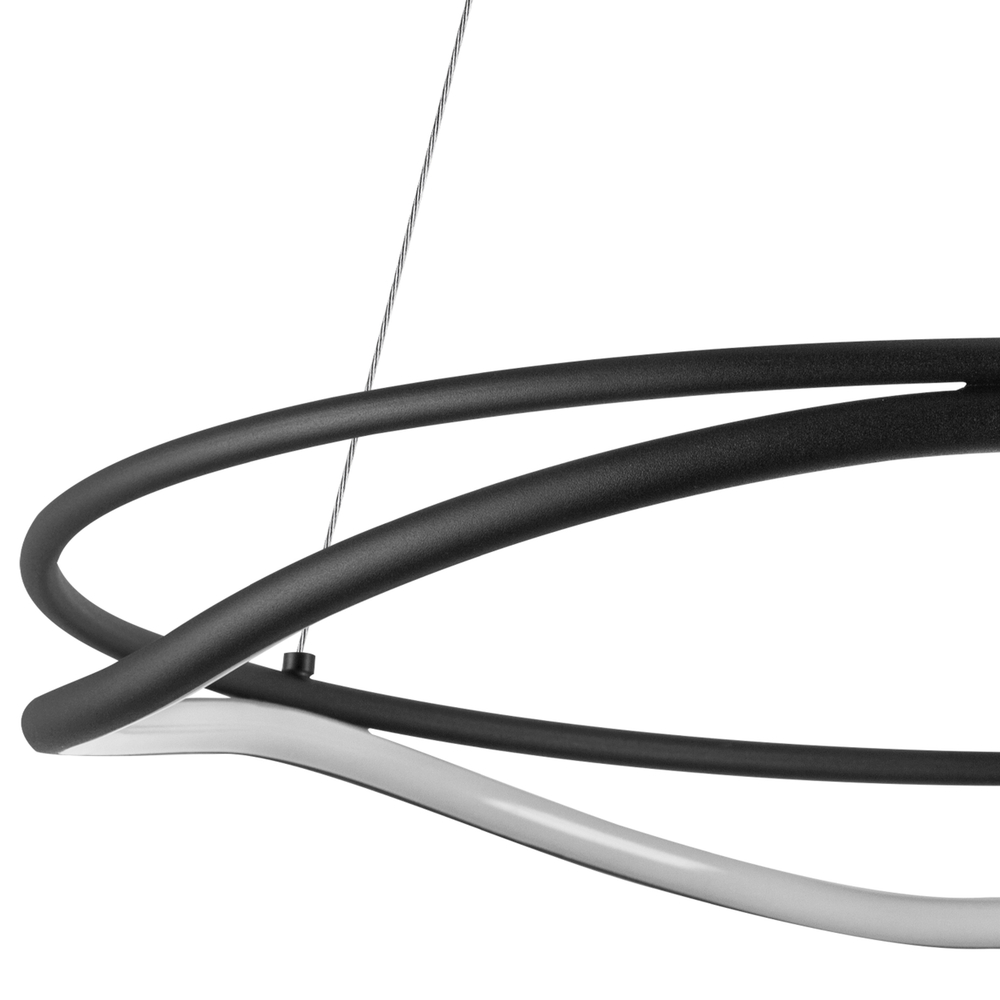 736517 Люстра ROTONDA 45W LED 2494LM 120G ЧЕРНЫЙ 3000-6000K