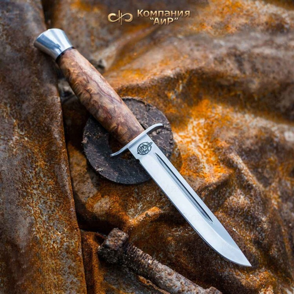 Нож АиР Финка-2 95х18 карельская береза