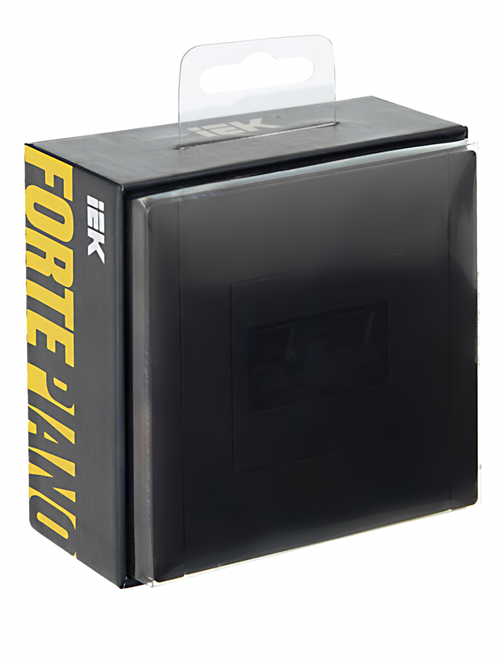 FORTE&PIANO Розетка компьютерная двойная RJ45 кат.6 FP134 черный IEK