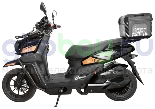 Электроскутер GT Tank 3000W (72V/60Ah) - Чёрный с кофром, обновленная версия фото №10