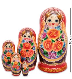 Народные промыслы МР-43/39-G Матрешка 5м «Василина»