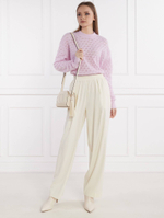 Хлопковый свитер saanour Sams\u00f8e Sams\u00f8e - лавандовый(F24100071)