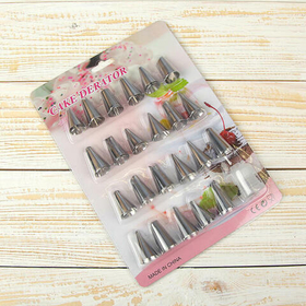 Большой набор насадок кондитерских с переходником 23+1шт.