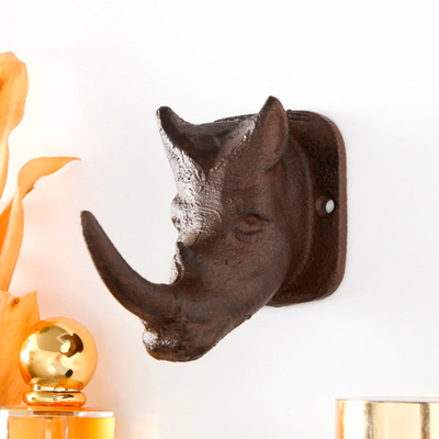 Крючок декоративный чугун "Носорог" 6,5х11х9 см 10180443