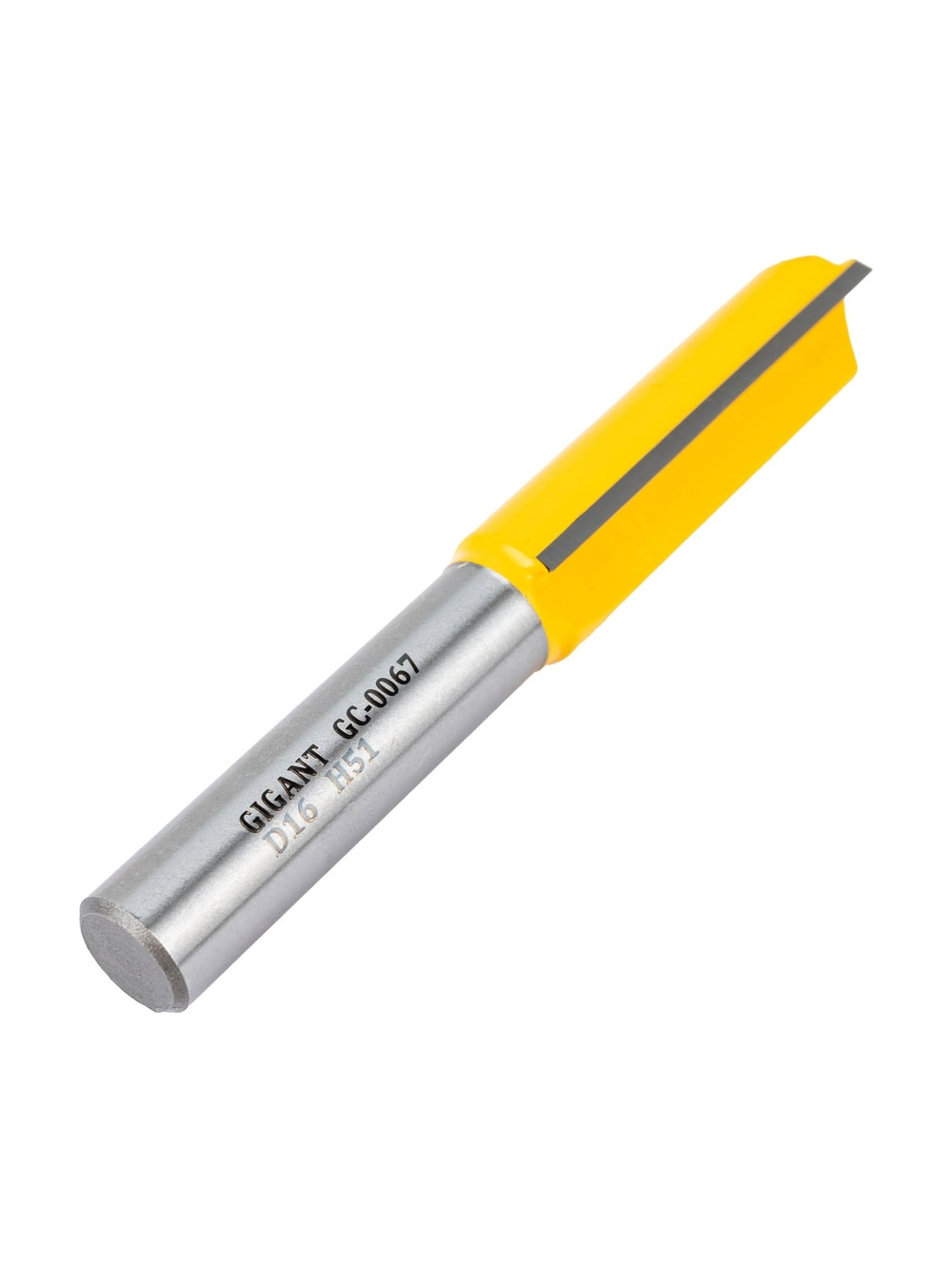 Фреза пазовая прямая D16 мм, H51 мм, хвостовик 12 мм Gigant GC-0067