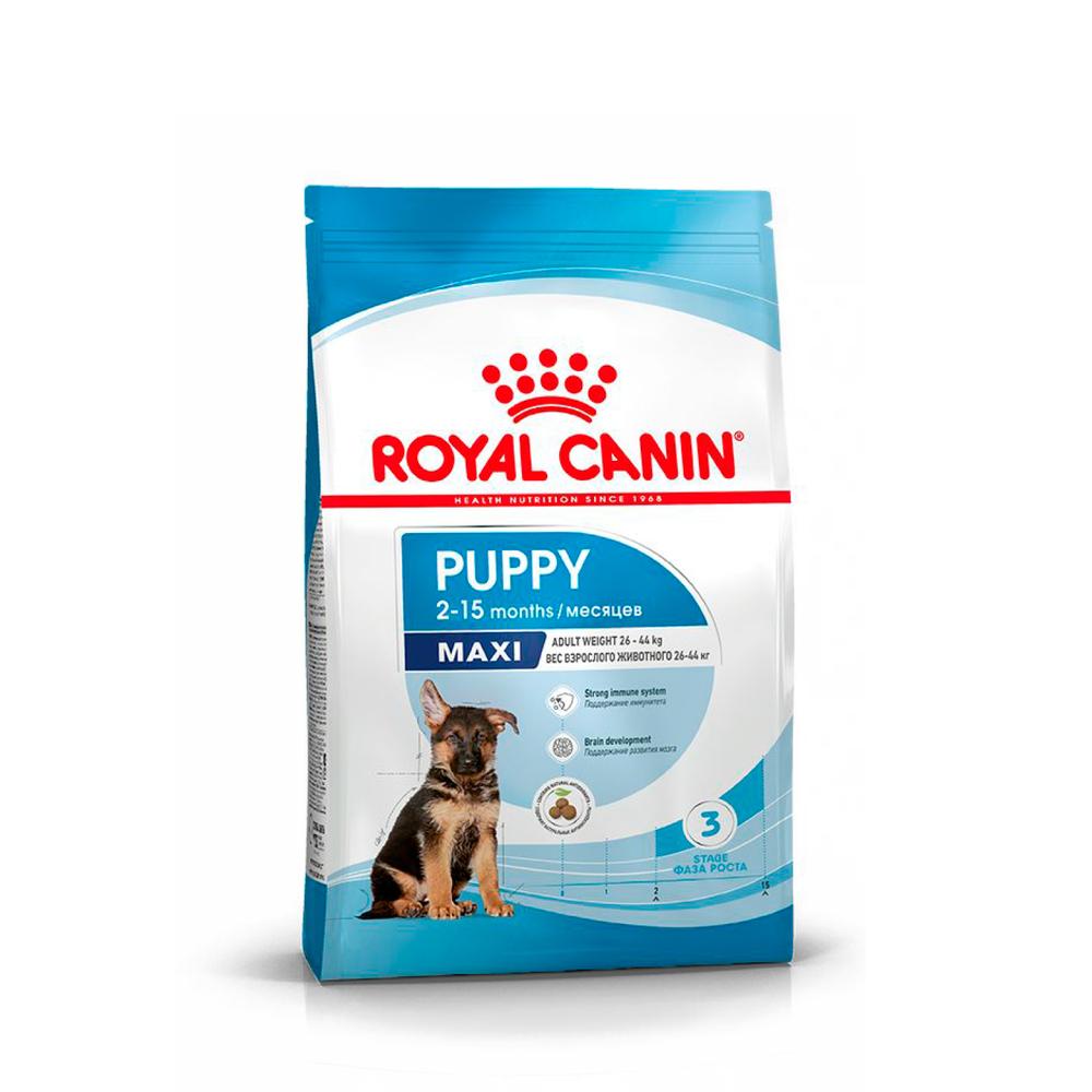 Royal Canin Maxi Puppy Корм сухой для щенков крупных размеров в возрасте до 15 месяцев 3 кг