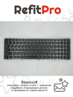 Клавиатура для ноутбука Lenovo P585 раскладка - русская, без подсветки, черная (25206850), оригинал