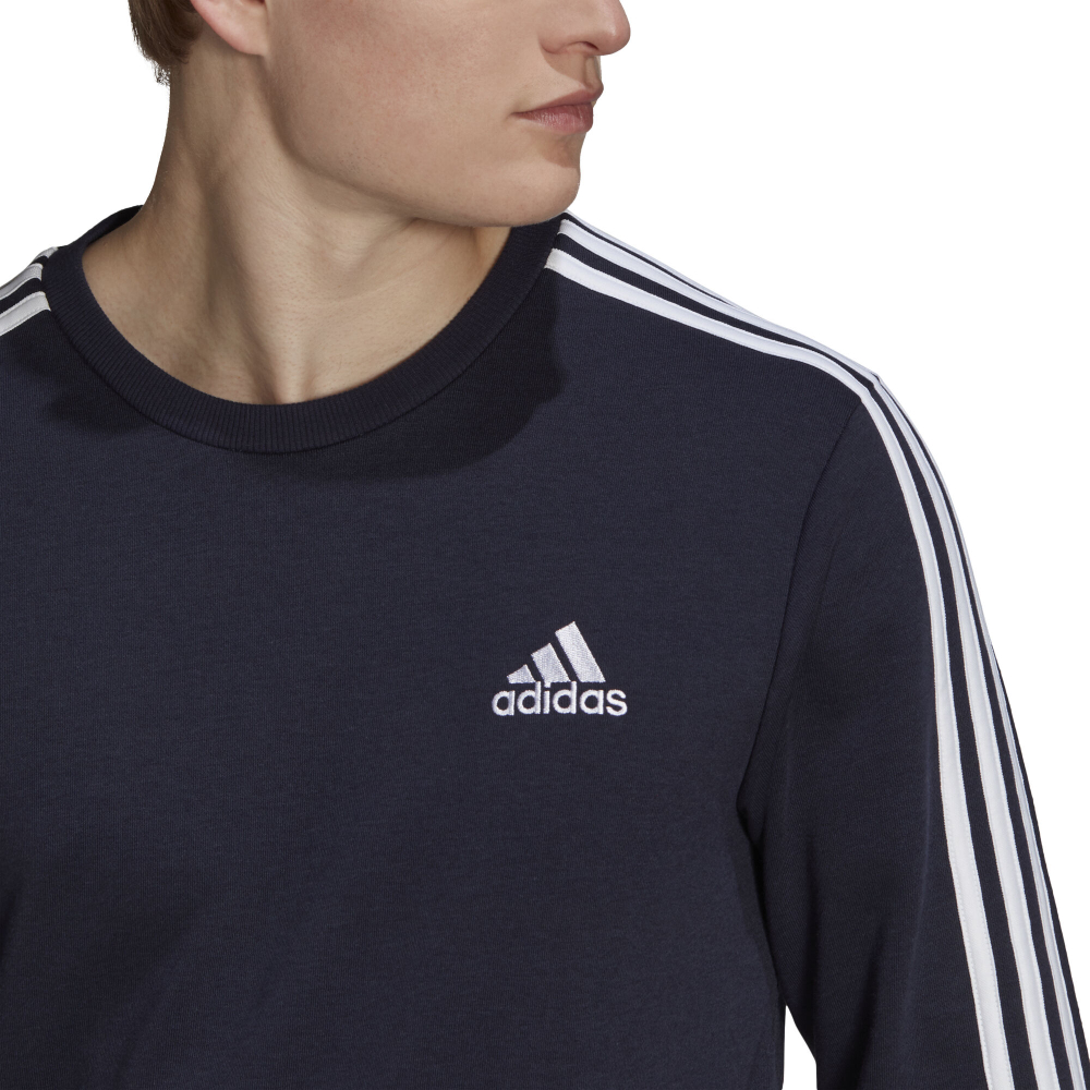 Мужская кофта теннисная adidas 3-Stripes French Terry Sweatshirt Men - Dark Blue, White