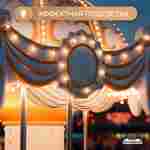 Электрическая свадебная карусель «Сияние» с LED-подсветкой, 6 мест