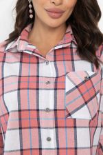 Рубашка Аланта (бело-розовая) Б14036-18М LT Collection