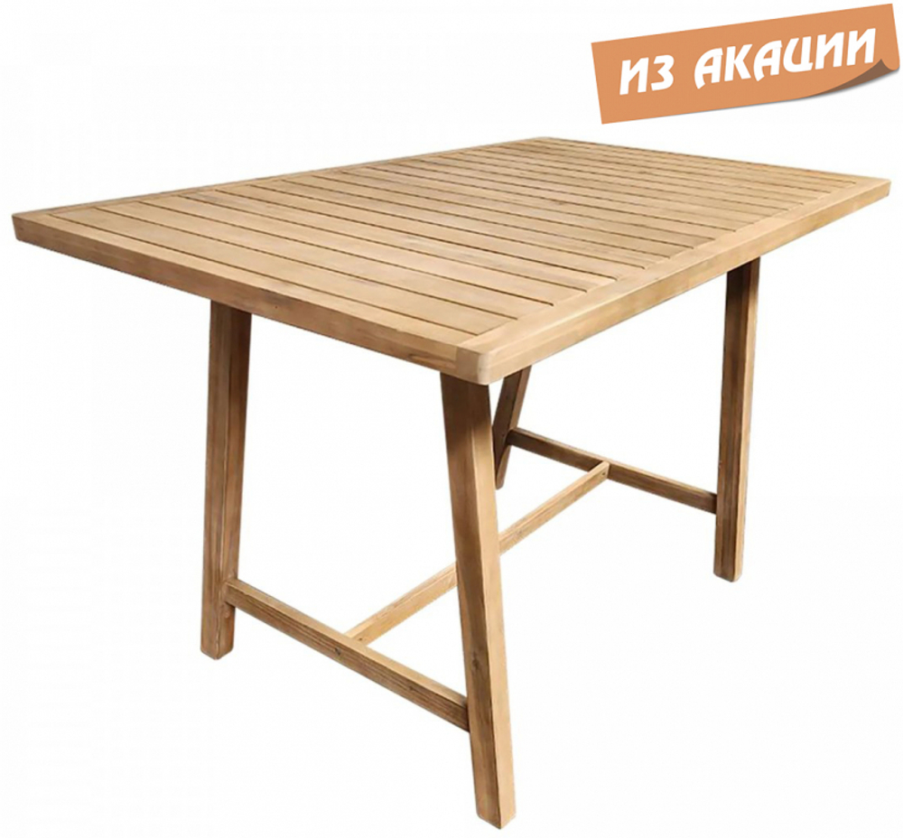 Стол деревянный барный Tagliamento Rimini, натуральный