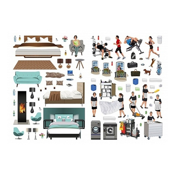 Моя книга наклеек. Отель