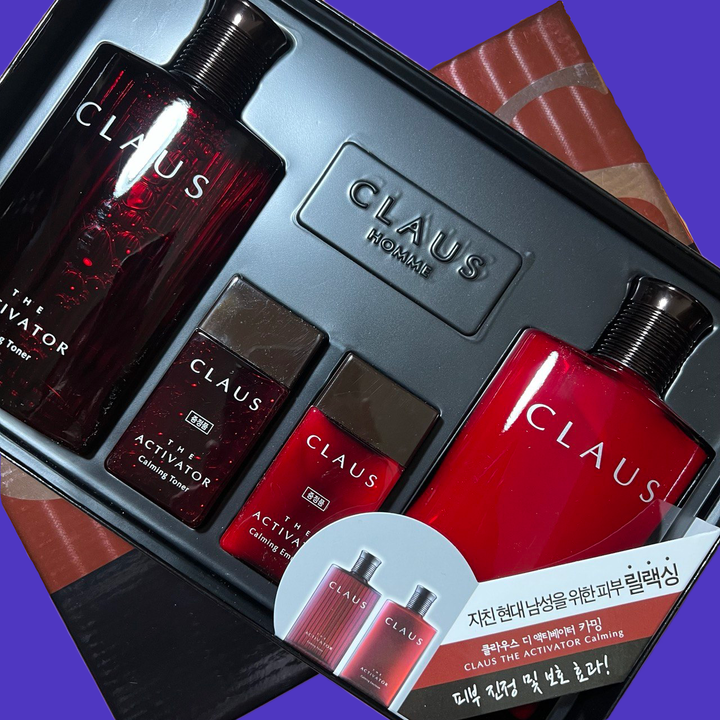 Набор для ухода за лицом Claus Homme The Activator Calming Set 2 мужской (тонер, эмульсия)