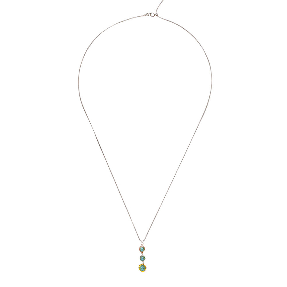 Колье Fiore Luna Green colors B2101SW-N01.16 G/MIX
