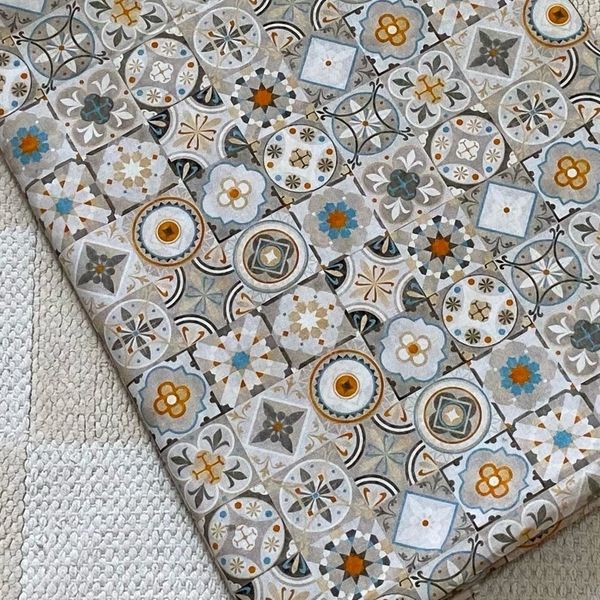 БЕЖЕВЫЙ МАРРАКЕШ, 100% хлопок Handmade Fabrics 1
