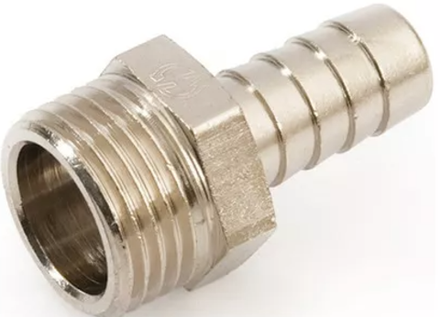 Штуцер Titan под шланг наружная резьба, Ø1/2-Ø10мм. (20-800шт.) (SHTN12-10)