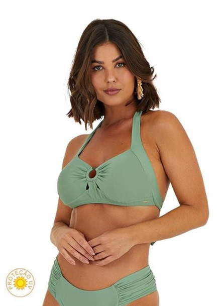 Купальник для большой груди раздельный "Фисташковый"