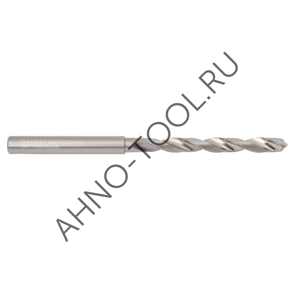 Сверло 3.5мм монолитное твердосплавное 8D без подвода СОЖ. для цветных металлов SP-N800080350 VHM AHNO