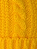 Шапка детская вязаная демисезонная на завязках