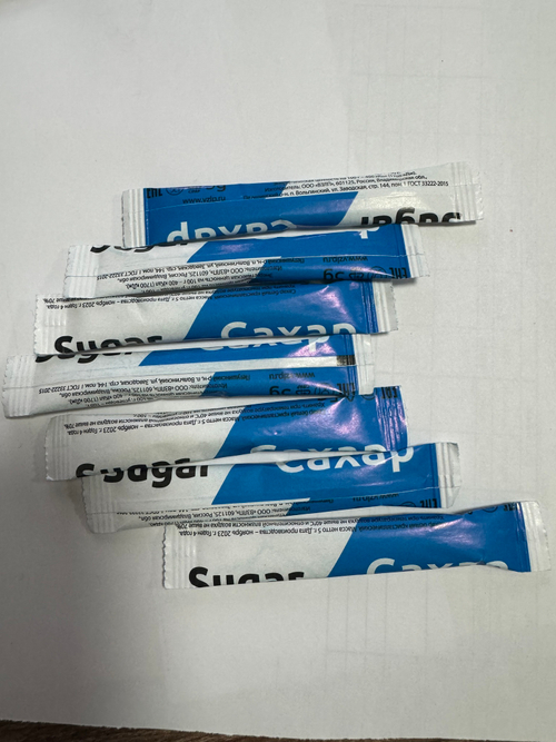 Сахар порционный Стандарт в инд. упаковке 5 г 1000 гр /200 стик