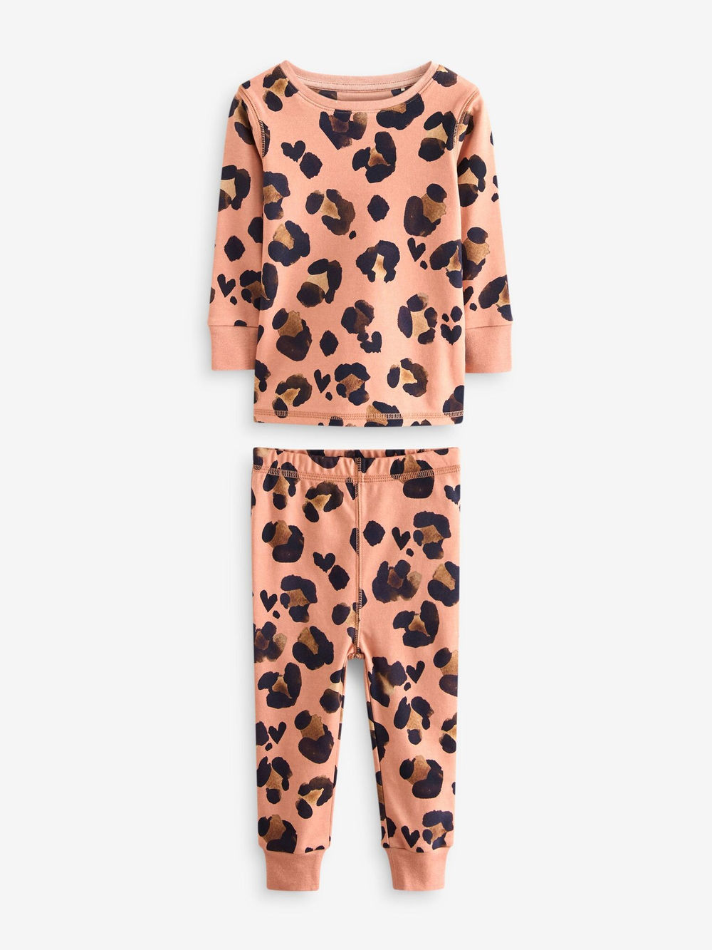 Пижама для девочки Next B42-784, 3 шт., Розовый, Светло-желтый, Коричневый