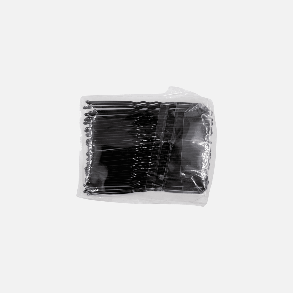Шпильки волнистые черные IPARIKMAHER 60 мм 50 шт