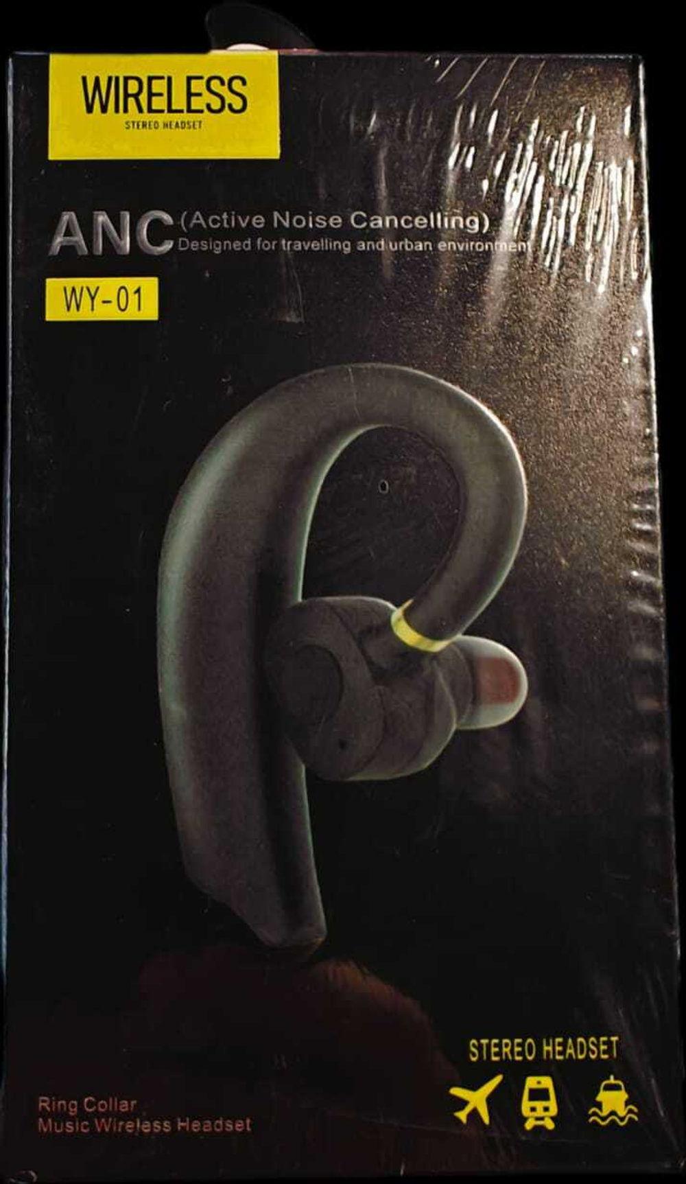 Гарнитура Bluetooth WY-01 ANC (черный)