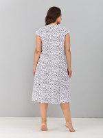 Ночная сорочка С-007/веточки-красныецветы