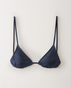 ZARA HOME БИКИНИ ТОП С ТРЕУГОЛЬНЫМИ ЧАШКАМИ, СИНИЙ