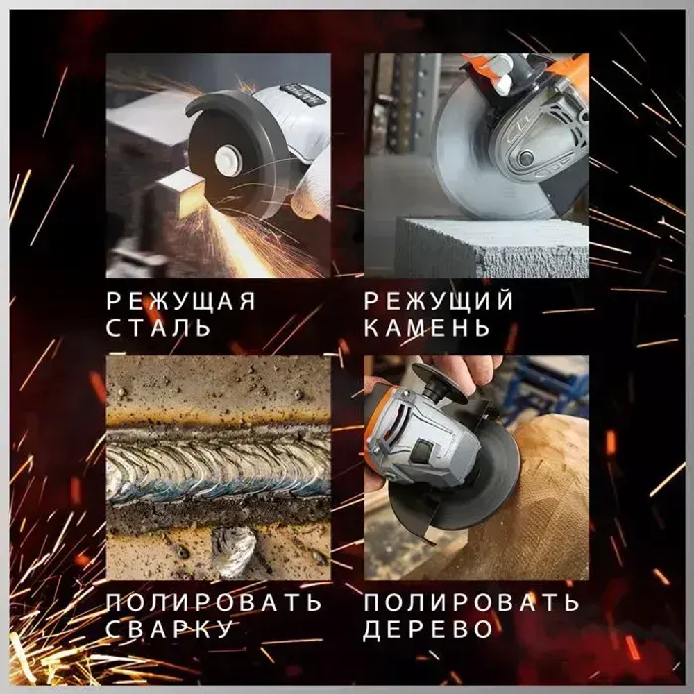 JUNLONG Болгарка аккумуляторная мини ушм / Угловая шлифовальная машина 19500 об/мин