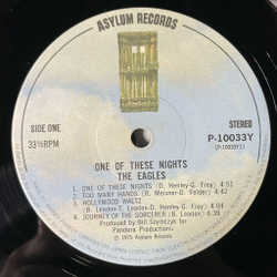 Винтажная виниловая пластинка LP Eagles One Of These Nights (Japan 1975) (No Obi) Hollywood Waltz