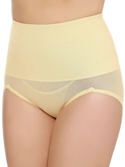 Корсетные трусы с широким эластичным поясом (Размер: 2X) (Цвет: бежевый)