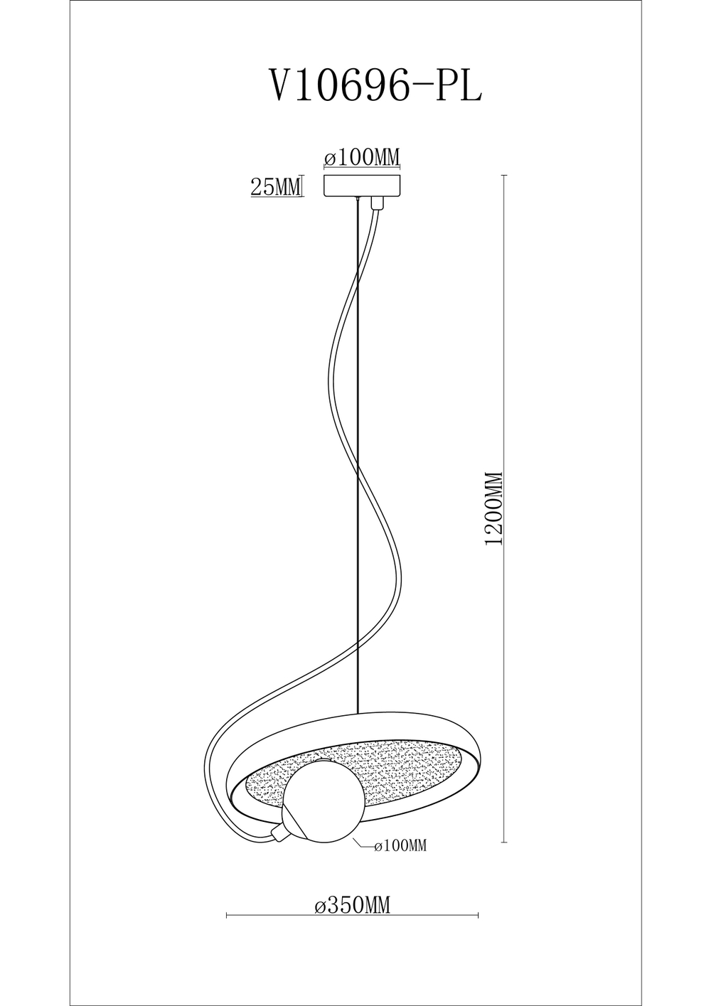 Светильник подвесной Moderli V10696-PL Cosmi