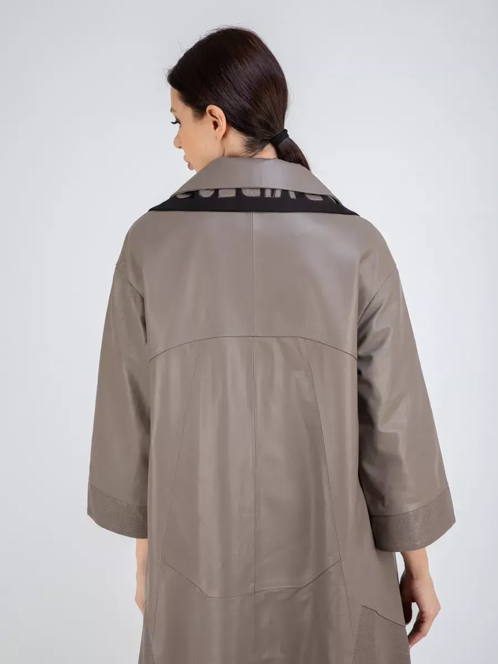 Плащ кожаный натуральный