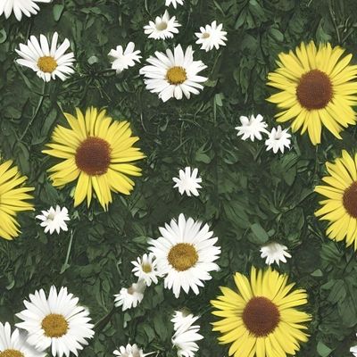 Flowers Pattern #12 Daisies
