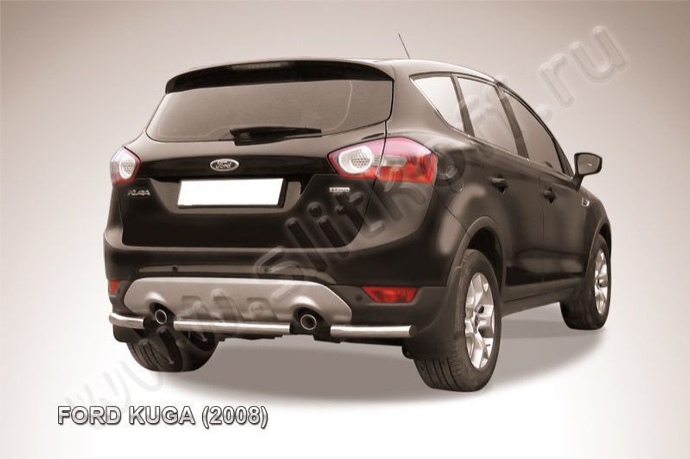 Защита заднего бампера (нержавейка) Ford Kuga (2008-2013) d57