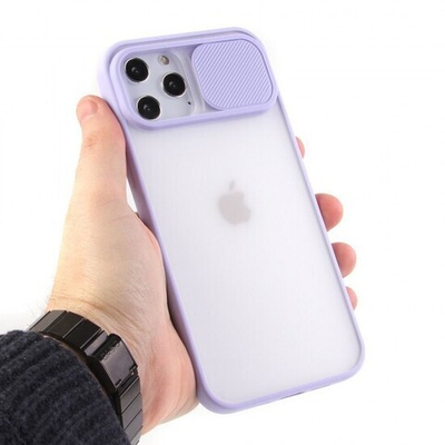 Чехол ТПУ с защитой камеры для iPhone 12 Pro Max, 011929 Голубой