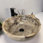 Раковина из оникса Bowl Grey TinLip BO-63005 45*45*17 42
