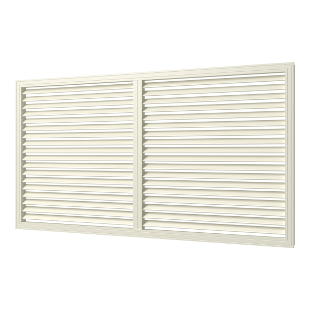 Решетка вентиляционная ПВХ для радиатора Era П60120Р 600х1200 мм слоновая кость