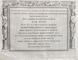 Фрески (картины) из перистилей Ватикана, руки Рафаэля Санти. На новых медных дощечках, изготовленных