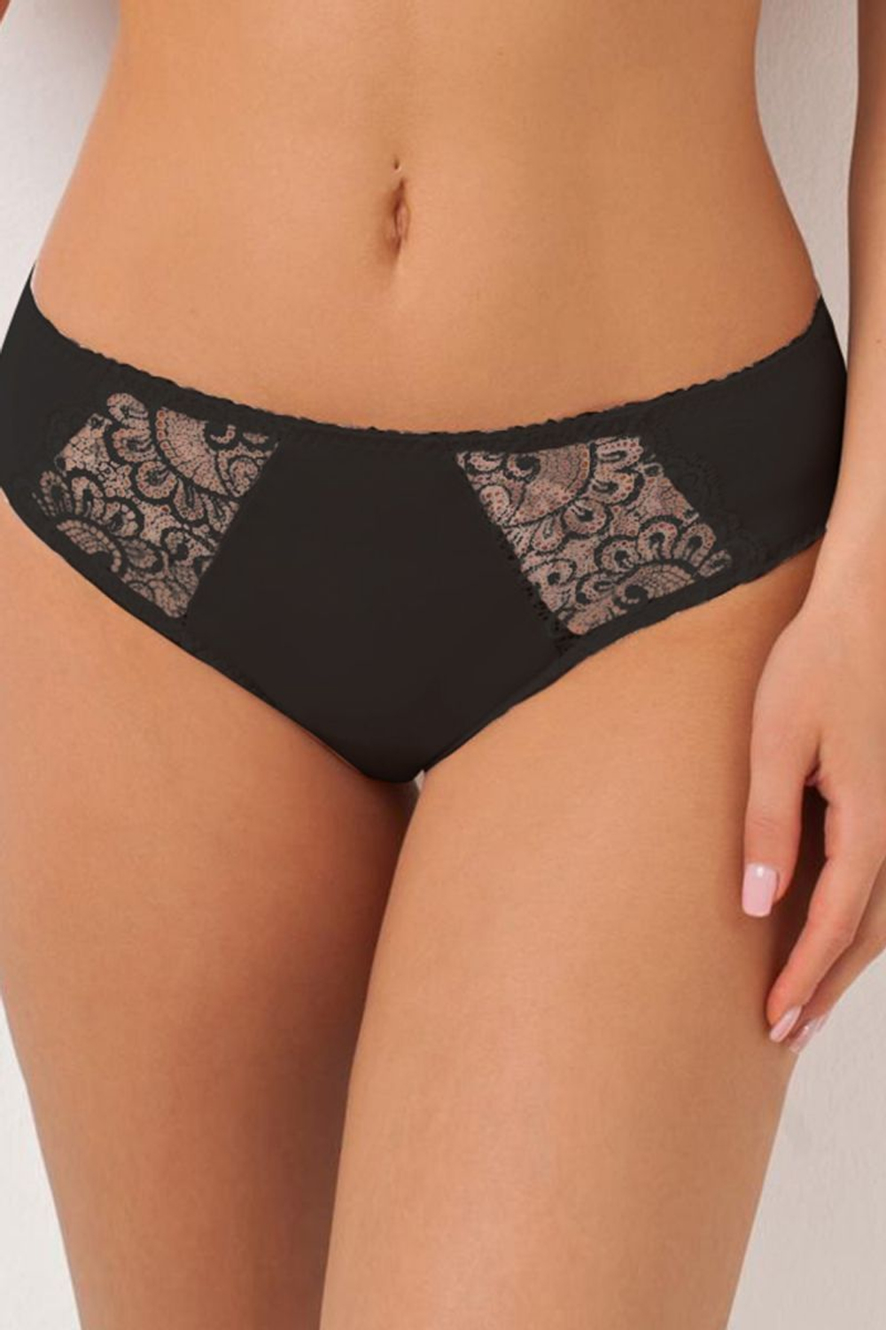Изящные трусики Gorgeous со вставками из кружева (Размер: 44) (Цвет: телесный)
