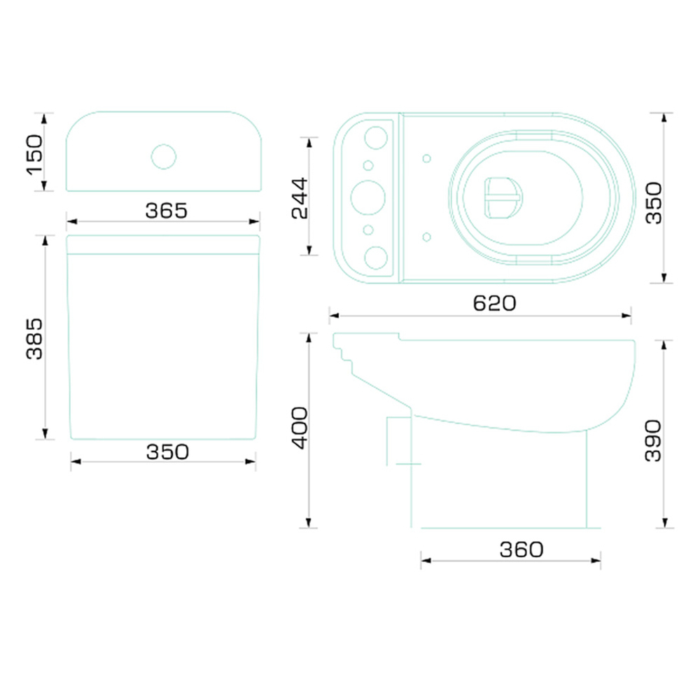 УНИТАЗ-КОМПАКТ W103 HOME DE LUXE C 2 УРОВНЕВОЙ АРМАТУРОЙ, СИДЕНЬЕМ  НЕПТУН И БОЛТАМИ КРЕПЛЕНИЯ