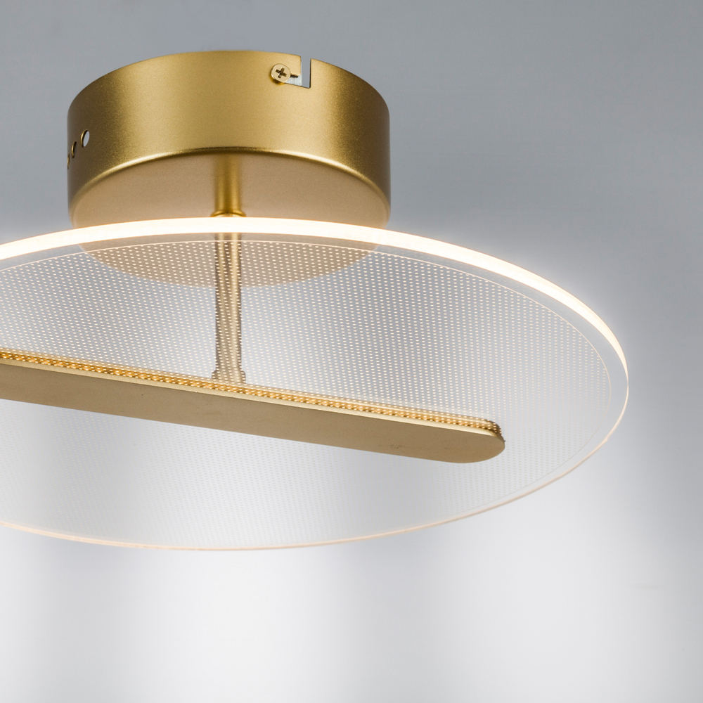 738033 Люстра ACRILE 14W LED 1034LM 120G ЗОЛОТО 3000K