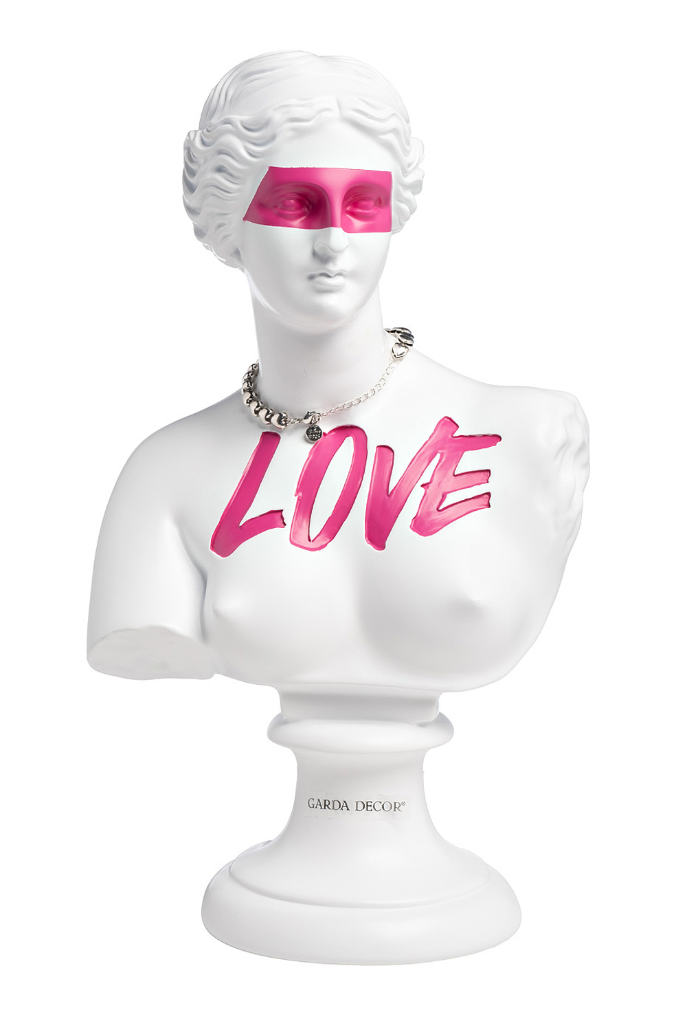 Статуэтка 21x15x35см Garda Decor Античный бюст белый