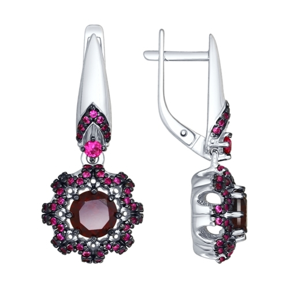 Серьги из серебра (92021502)