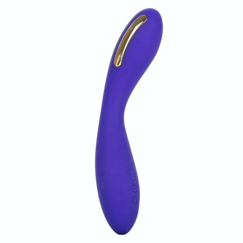 Фиолетовый вибратор с электростимуляцией Intimate E-Stimulator Wand - 21,5 см. (Цвет: фиолетовый)