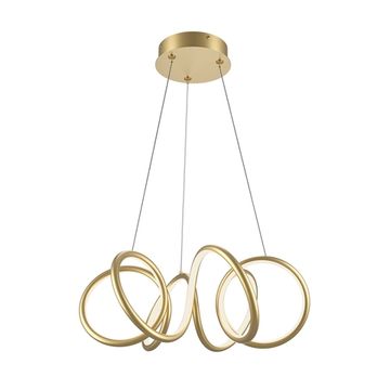 Подвесной светодиодный светильник 52W 2600К-3500К MOD241PL-L60BSK латунь Curve Maytoni