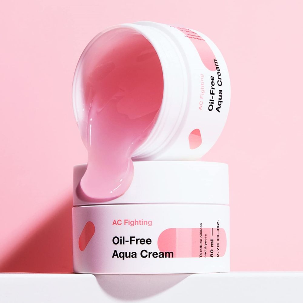Безмасляный крем-гель от жирного блеска TIAM AC Fighting Oil-Free Aqua Cream