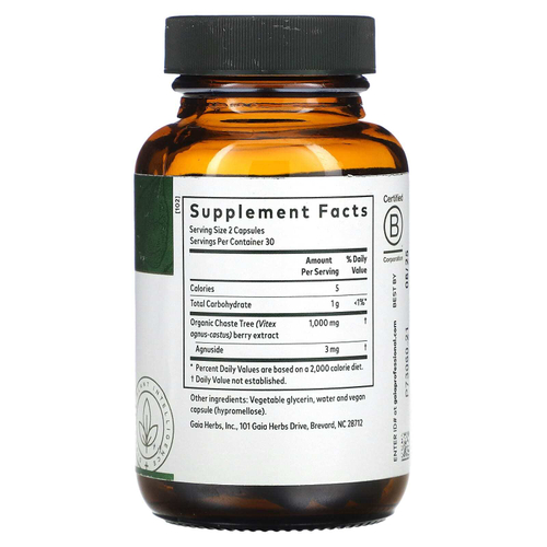 Gaia Herbs Professional Solutions, Pro, витекс, поддержка прогестерона, 60 фитокапсул с жидкостью