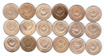 Набор 1 копейка (18 шт) 1926,27,29-31,33,34,35 новы тип 36-40,46,49,52,53,54 (1) VF+
